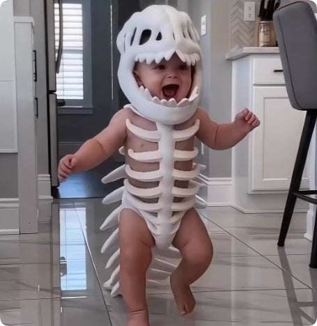 Skeleton Head Hat, Same-style Outfit As The Skeleton Doll