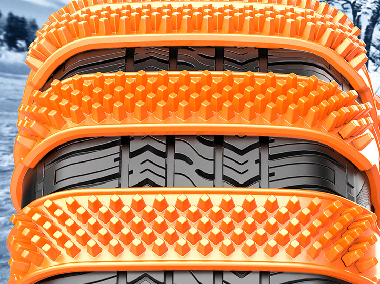 Rugged All-Terrain Tire Chains