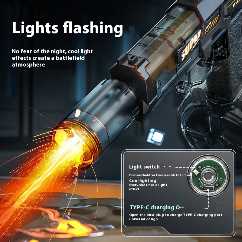 💦🔫 LED Electric Water Gun Blaster – Ultimate Summer Battle Toy! 🌊⚡

Turn every water fight into an EPIC battle 😎
✔️ Automatic water spray
✔️ Cool LED lights
✔️ Realistic recoil action
✔️ Long-range powerful blasting
✔️ Perfect for summer fun ☀️